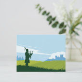 Schottische Landschaft Postkarte (Stehend Vorderseite)