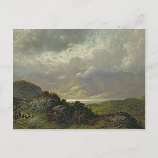 Schottische Landschaft Postkarte (Vorderseite)