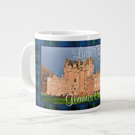 Schottische Lyon Clans Glamis Castle Specialty Tas Jumbo-Tasse (Vorderseite Links)