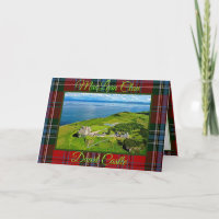 Schottische MacLean Clan Burg, Tartan Grußkarte