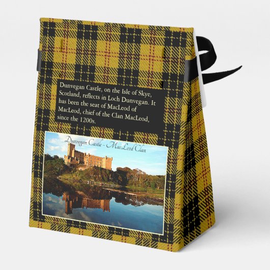 Schottische MacLeod Clan Dunvegan Castle Favor Box Geschenkschachtel (Rückseite)