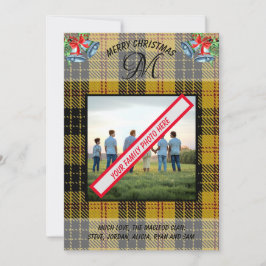 Schottische MacLeod Clans Yellow Tartan Xmas Card Feiertagskarte