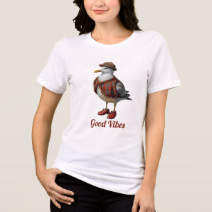 Schottische Möwe verschleiert - gute Schwänze Tri-Blend Shirt
