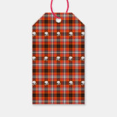 Schottische Möwen karierte Geschenkmarke Geschenkanhänger (Vorderseite)