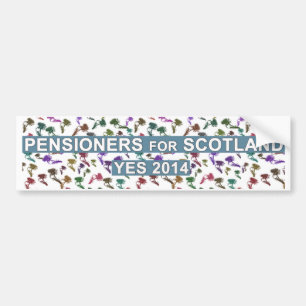 Schottische Pensionäre für Autoaufkleber