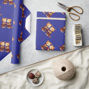 Schottische Poetophilen-Katze Geschenkpapier