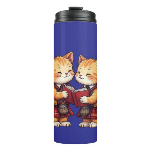 Schottische Poetophilen-Katze Thermosbecher