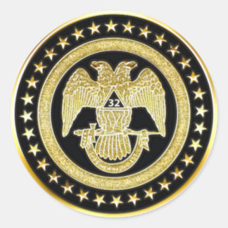 Schottische Rite 32 Runder Aufkleber