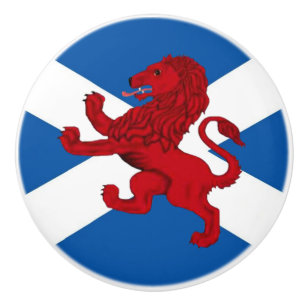 Schottische rote Rampant-Löwe/St-Andrews-Kreuz Keramikknauf