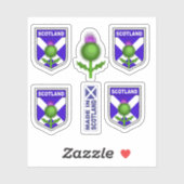 Schottische Schildflagge aus Schottland Aufkleber (Blatt)