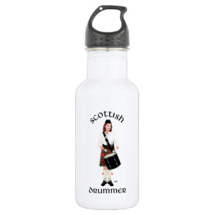 Schottische Schlagzeugerin Edelstahlflasche