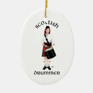 Schottische Schlagzeugerin Keramikornament