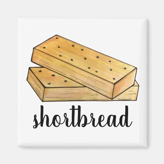 Schottische Shortbread-Teekekse britische Bäckerei Magnet (Vorne)