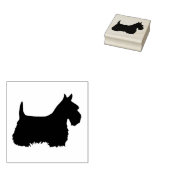 Schottische Silhouette/Seitenansicht Gummistempel (Stempel)