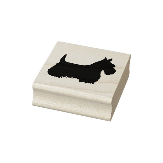 Schottische Silhouette/Seitenansicht Gummistempel (Stempel)
