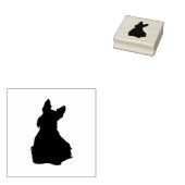 Schottische Silhouette/Sitzungsansicht Gummistempel (Stempel)