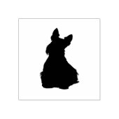 Schottische Silhouette/Sitzungsansicht Gummistempel (Prägung)