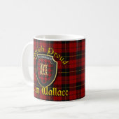 Schottische stolze Schalen-Tassen Clan-Wallaces Kaffeetasse (Vorderseite Links)