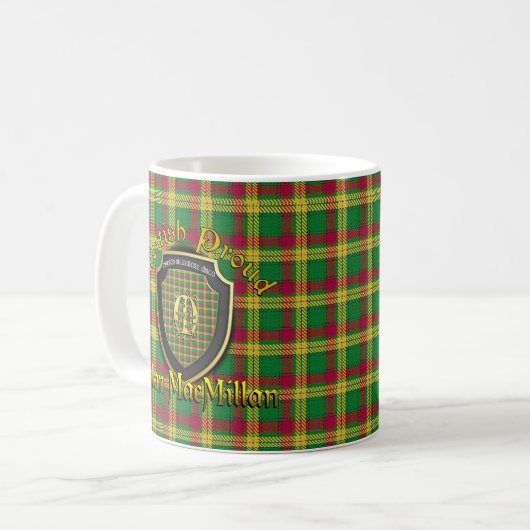 Schottische stolze Schalen-Tassen ClanMacMillan Kaffeetasse (Vorderseite Links)