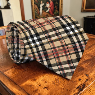 Schottische Tartan-Braun benutzerdefinierte Krawat Krawatte