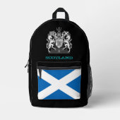 Schottische Tasche, schottische Flagge, Emblem/Pat Bedruckter Rucksack (Vorderseite)