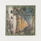 Schottische Terrier Alt modischer Winter Wandteppich (Vorderseite (Horizontal))