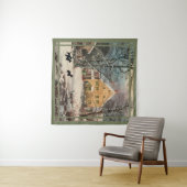 Schottische Terrier Alt modischer Winter Wandteppich (Beispiel (Horizontal))