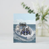 Schottische Terrier auf dem Schiff Postkarte (Stehend Vorderseite)