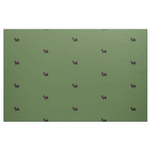 Schottische Terrier auf Grün mit rotem Bogen Stoff (Fat Quarter (45,7 x 55,9 cm))