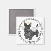 Schottische Terrier Engel Magnet (Vorderseite/Rückseite)