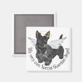 Schottische Terrier Engel Magnet (Vorderseite/Rückseite)