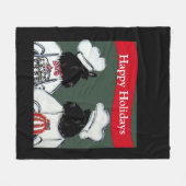 Schottische Terrier Fleecedecke (Vorderseite (Horizontal))