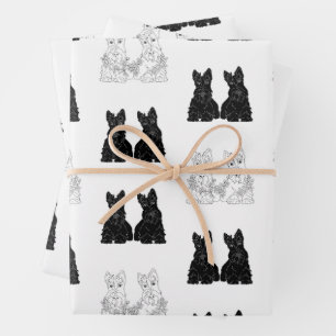 Schottische Terrier  Geschenkpapier Set