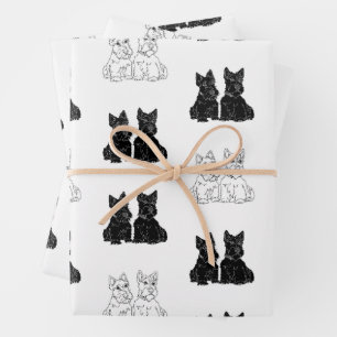 Schottische Terrier  Geschenkpapier Set