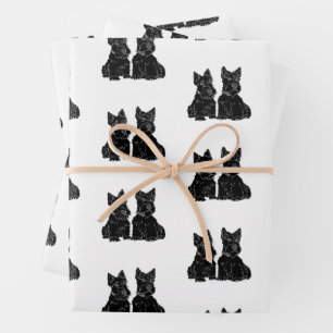Schottische Terrier  Geschenkpapier Set
