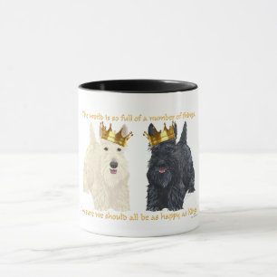 Schottische Terrier Glückliche Gedanken Tasse
