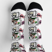 Schottische Terrier-Herzen und grün Socken (Oben)