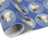 Schottische Terrier in Christmastime Geschenkpapier (Rolleneckpunkt)