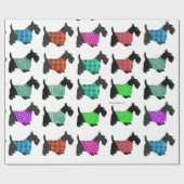 Schottische Terrier in Pullovern Geschenkpapier (Flach)