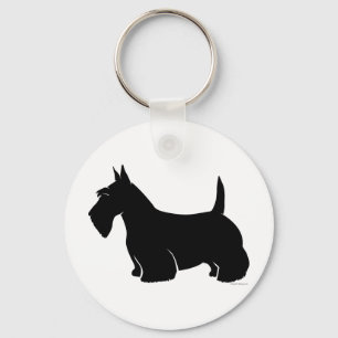 Schottische Terrier-Klassiker-Silhouette Schlüsselanhänger