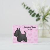 Schottische Terrier-Liebe Visitenkarte (Stehend Vorderseite)