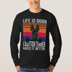 Schottische Terrier machen Ihr Leben Vintag gut T-Shirt