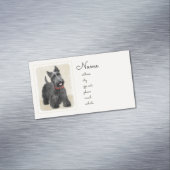 Schottische Terrier-Malerei - niedliche Magnetische Visitenkarte (Beispiel)