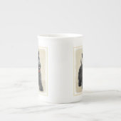 Schottische Terrier-Malerei - niedliche Porzellantasse (Vorderseite)