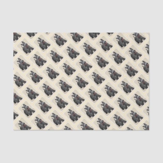 Schottische Terrier-Malerei - niedliche Seidenpapier (Vorderseite)
