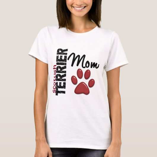 Schottische Terrier-Mama 2 T-Shirt (Vorderseite)