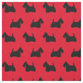 Schottische Terrier-Silhouette Stoff (Nahaufnahme)