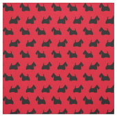 Schottische Terrier-Silhouette Stoff (Muster)