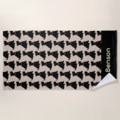 Schottische Terrier Strandtuch (Vorderseite)