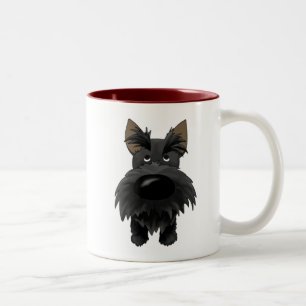 Schottische Terrier-Tasse Zweifarbige Tasse